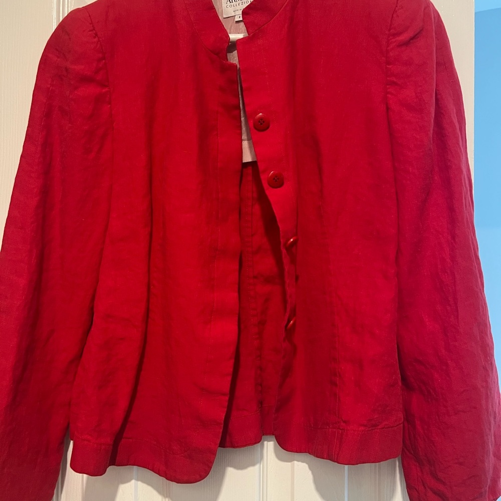 Armani women read linen blazer